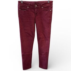 Paige Peg Skinny Deep Red-Purple Jeans size 29